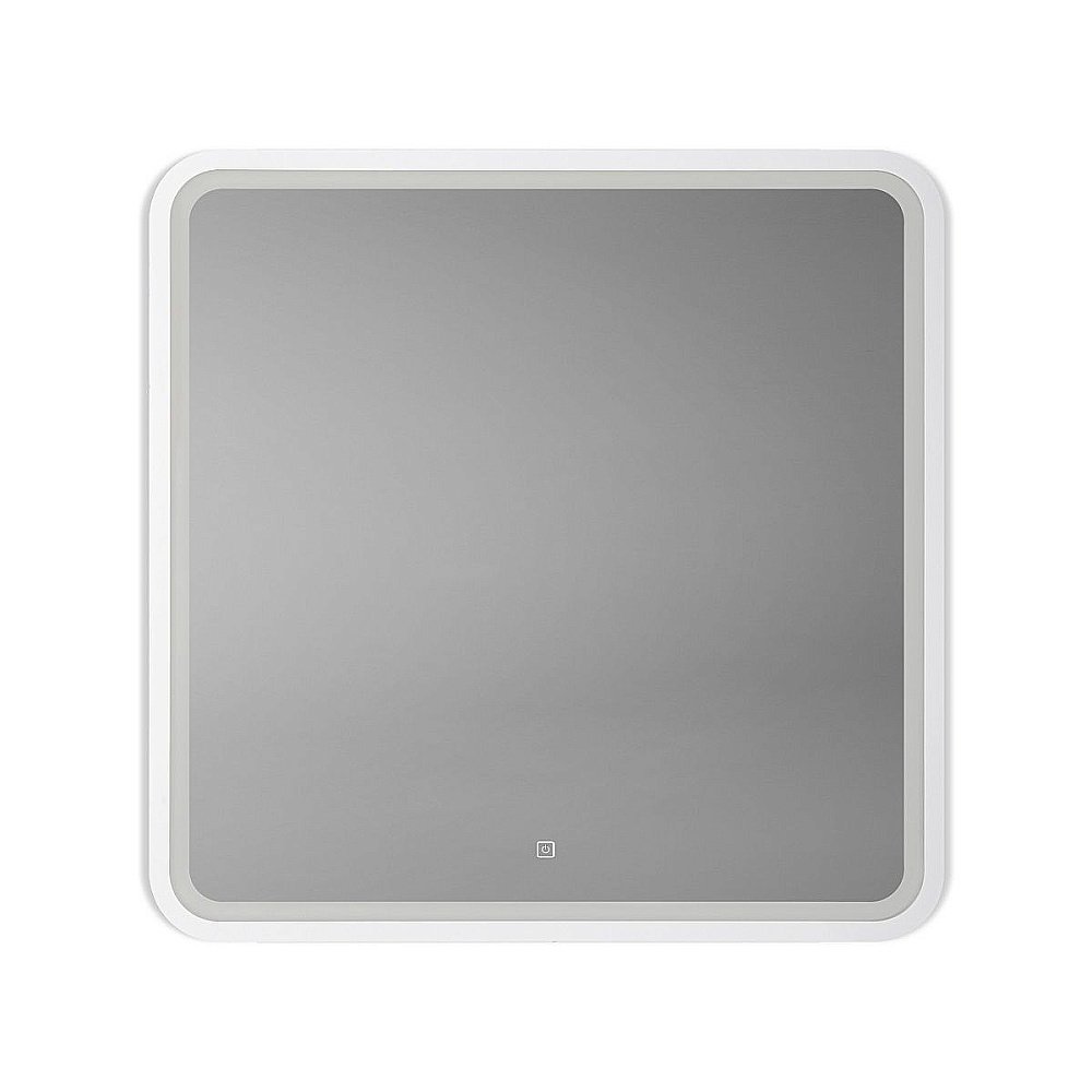 Зеркало Art&Max GENOVA AM-Gen-800-800-DS-F-White в ванную от интернет-магазине сантехники Sanbest