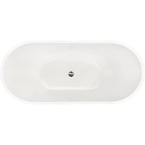 Акриловая ванна Royal Bath Wave RB610102 180х80 Белая/Фурнитура Сталь купить в интернет-магазине Sanbest