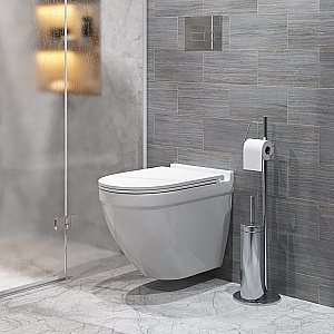 Унитаз подвесной Grossman GR-4483S безободковый, с крышкой микролифт, белый купить в интернет-магазине Sanbest