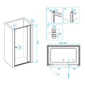 Душевая система RGW Shower Panels SP-6143-01 50140801-01 хром купить в интернет-магазине сантехники Sanbest