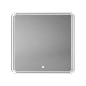 Зеркало Art&Max GENOVA AM-Gen-800-800-DS-F-White в ванную от интернет-магазине сантехники Sanbest