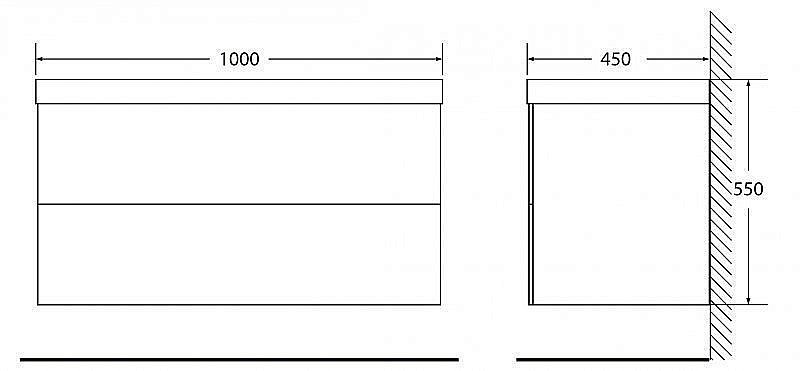 Тумба с раковиной Belbagno REGINA 100 для ванной в интернет-магазине Sanbest