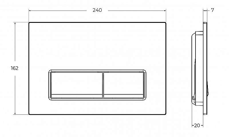 Инсталляция для унитаза BelBagno BB-101-M-BR купить в интернет-магазине сантехники Sanbest