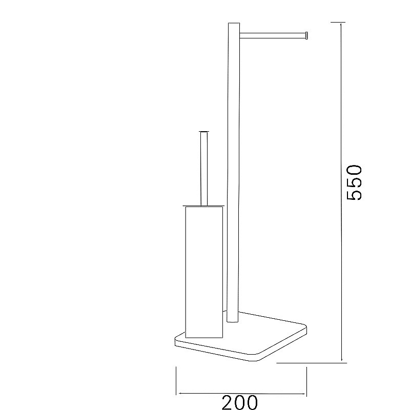 Стойка для ванной Azario ALTRE AZ-421 хром купить в интернет-магазине сантехники Sanbest