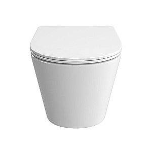 Унитаз подвесной BelBagno TRE-TOR BB5180CH-TOR/SC белый, с крышкой микролифт, безободковый, слив-торнадо купить в интернет-магазине Sanbest