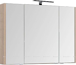 Зеркальный шкаф Aquanet Остин 105 дуб сонома купить в интернет-магазине сантехники Sanbest