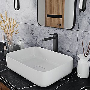 Смеситель для раковины D&K Bayern.Liszt DA1512005 черный матовый купить в интернет-магазине сантехники Sanbest