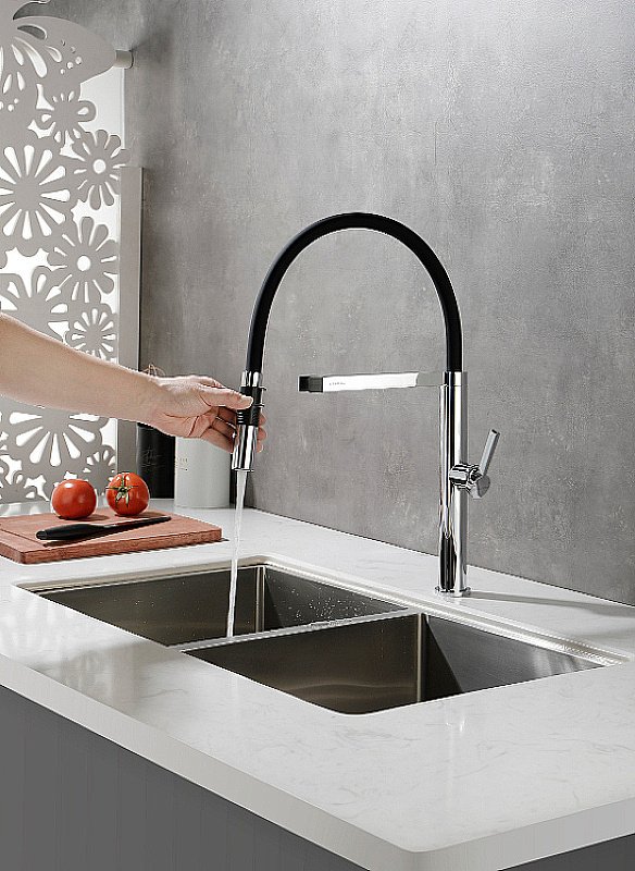 Смеситель для кухни Paulmark Leader Le214101-CR хром купить в интернет-магазине сантехники Sanbest