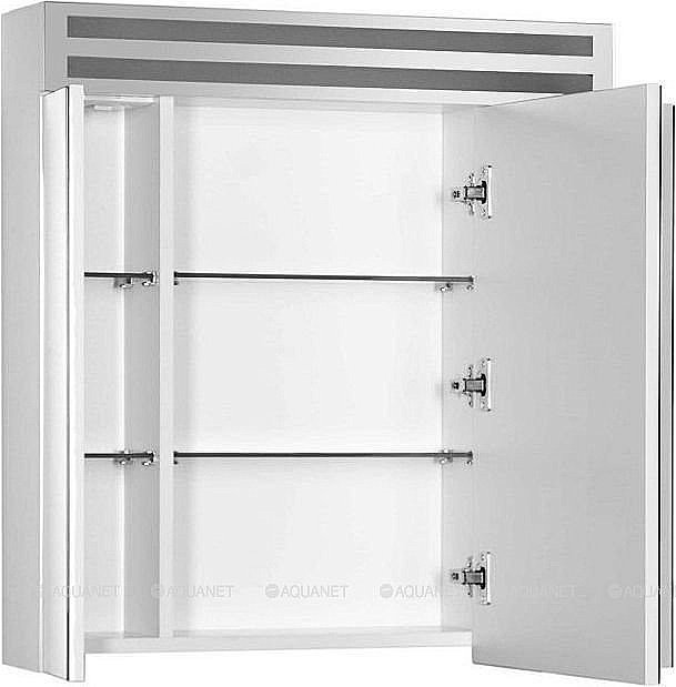 Зеркальный шкаф De Aqua Эколь 184802 80 белый купить в интернет-магазине сантехники Sanbest