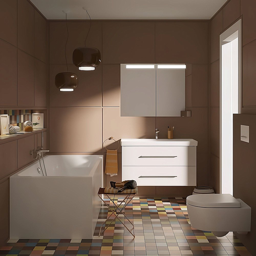 Ванна акриловая Villeroy&Boch Avento UBA180AVN2V-01 180x80 альпийский белый купить в интернет-магазине Sanbest