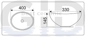 Раковина GID  Mnc331 купить в интернет-магазине Sanbest