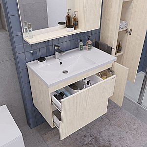 Тумба с раковиной Grossman Юнит 80 кадена лайт для ванной в интернет-магазине Sanbest