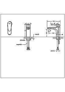 Смеситель для раковины Bravat Source F1173218BW-ENG купить в интернет-магазине сантехники Sanbest