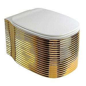 Унитаз подвесной Migliore MARE 32053 золото купить в интернет-магазине Sanbest