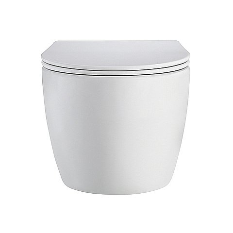 Унитаз подвесной Orange C07-150w смыв торнадо, безободковый, с крышкой микролифт купить в интернет-магазине Sanbest