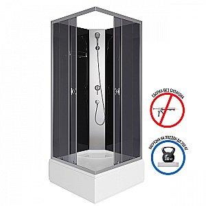 Душевая кабина Niagara Eco E90/26Q/TN/BK 90х90 купить в интернет-магазине Sanbest