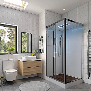 Душевая кабина AvaCan Z Серия Z2911LED 110х90 с гидромассажем, с подсветкой купить в интернет-магазине Sanbest