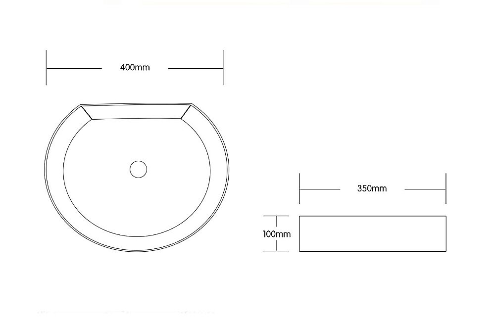 Раковина накладная CeruttiSpa 40 CR7088 белая купить в интернет-магазине Sanbest
