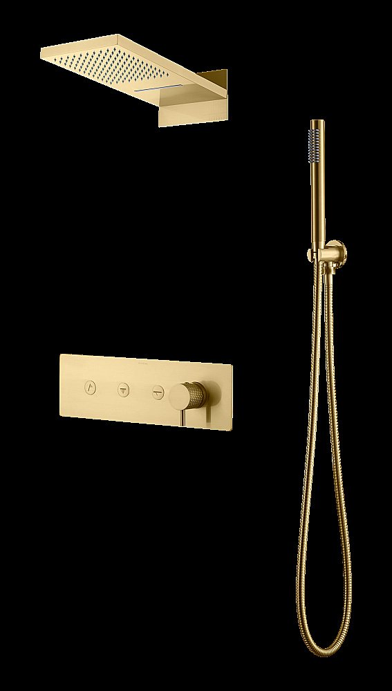 Душевая система Boheme Fusion 130-MG золото матовое купить в интернет-магазине сантехники Sanbest