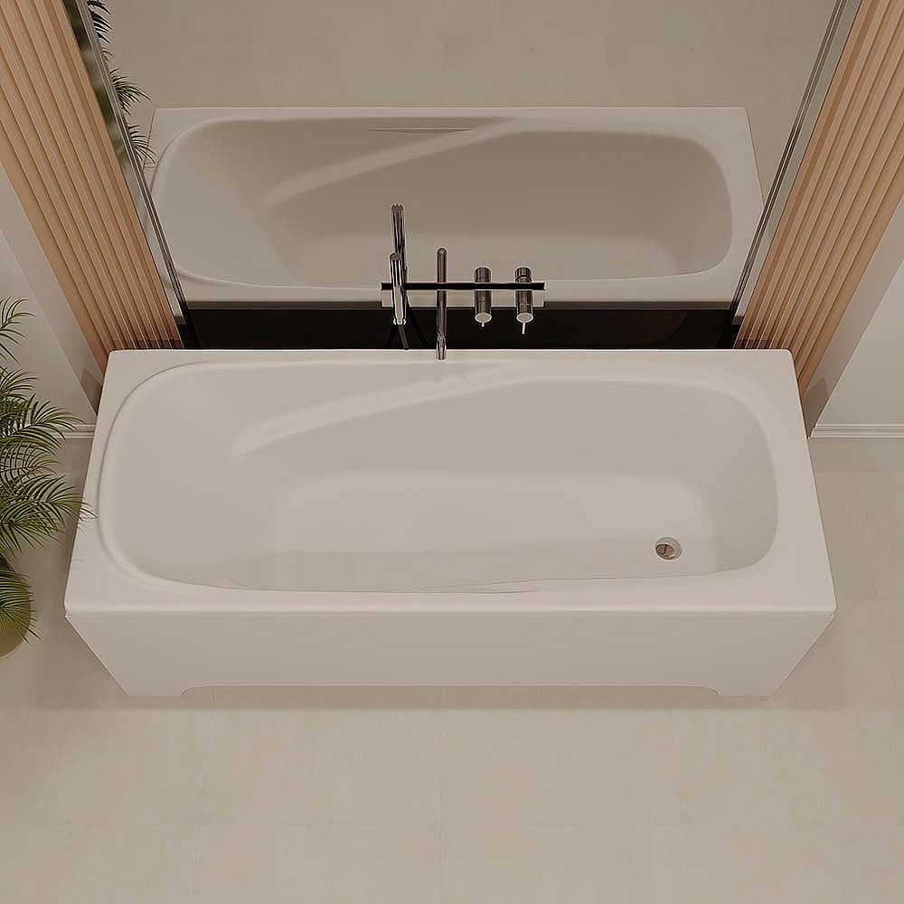 Ванна из искусственного камня Veconi Fresca FRS17070 170х70 белая купить в интернет-магазине Sanbest