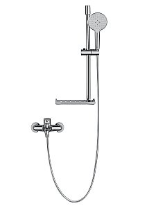 Смеситель для ванны с душевым гарнитуром WONZON & WOGHAND ALFA WW-AE3201-CR хром купить в интернет-магазине сантехники Sanbest