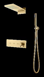 Душевая система Boheme Fusion 130-MG золото матовое купить в интернет-магазине сантехники Sanbest
