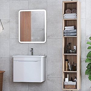 Тумба с раковиной Vigo Grani 750-0-1 белая для ванной в интернет-магазине Sanbest