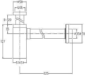 Сифон для раковины Allen Brau Infinity 5.21027-31 купить в интернет-магазине сантехники Sanbest