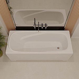 Ванна из искусственного камня Veconi Fresca FRS17070 170х70 белая купить в интернет-магазине Sanbest