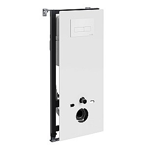 Инсталляция для унитаза WasserKraft Abens 20TLT.010.ME.WH.WM03 белая панель/кнопка белая матовая купить в интернет-магазине сантехники Sanbest