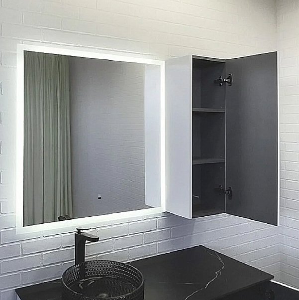 Шкаф Comforty Геленджик 00-00017848 белый для ванной в интернет-магазине сантехники Sanbest