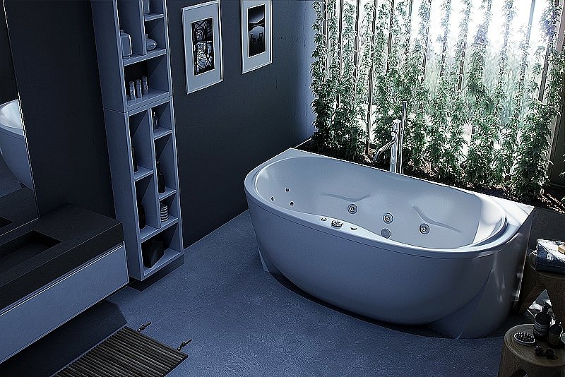 Ванна Aquatek Мелисса 180х95 MEL180-0000011 белая купить в интернет-магазине Sanbest