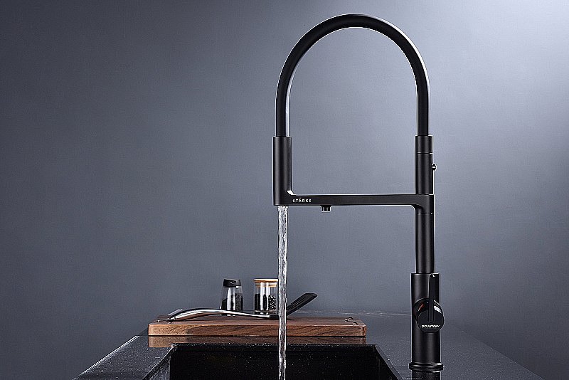 Смеситель для кухни Paulmark Tornado To213402-AN антрацит купить в интернет-магазине сантехники Sanbest