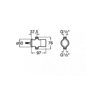 Запорный кран для писсуара Roca Sprint 5A9124C00 купить в интернет-магазине сантехники Sanbest