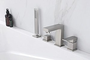 Смеситель для ванны ABBER Daheim AF8213SP сатин купить в интернет-магазине сантехники Sanbest