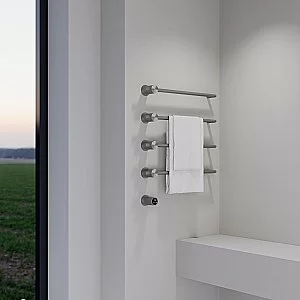 Полотенцесушитель электрический ABBER Charme AH4004BST сталь брашированная купить в интернет-магазине сантехники Sanbest