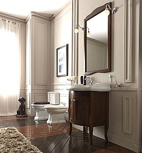 Тумба с раковиной Kerasan Retro 735140 69 орех с 1 отверстием для ванной в интернет-магазине Sanbest