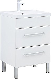 Тумба с раковиной Aquanet Лукка 302396 60 белый для ванной в интернет-магазине Sanbest