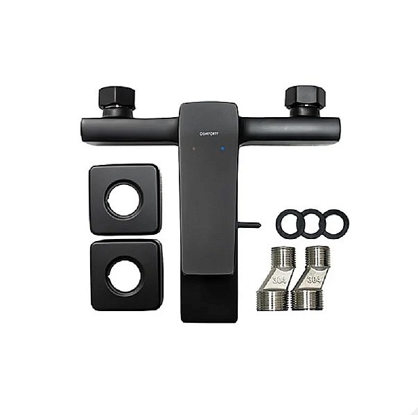 Смеситель для ванны Comforty 00-00012625 черный матовый купить в интернет-магазине сантехники Sanbest