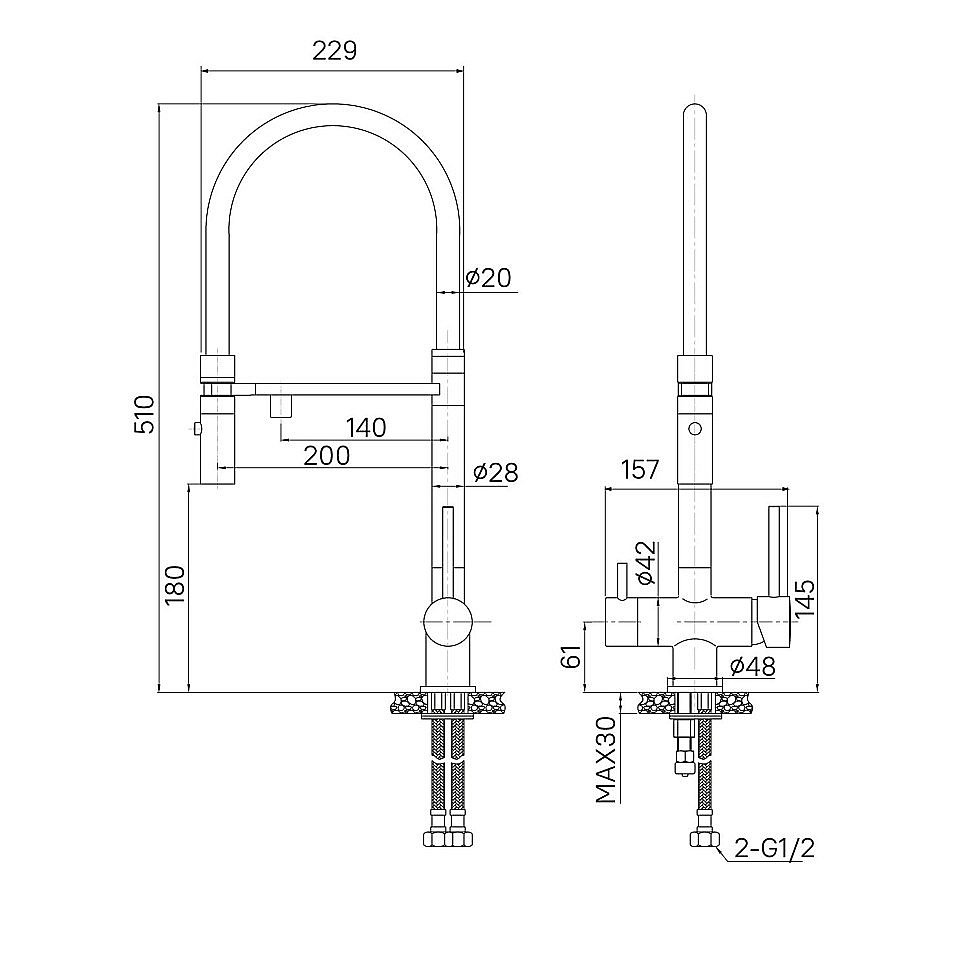 Смеситель для кухни Iddis Ace ACEMGFFi05 золото матовое купить в интернет-магазине сантехники Sanbest