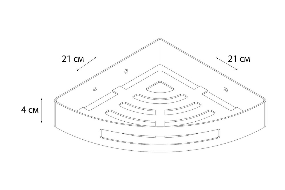 Полка угловая FIXSEN HOTEL FX-31003A купить в интернет-магазине сантехники Sanbest