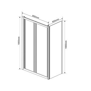 Душевой уголок Vincea Garda VSR-1G8090CL 90x80 купить в интернет-магазине Sanbest