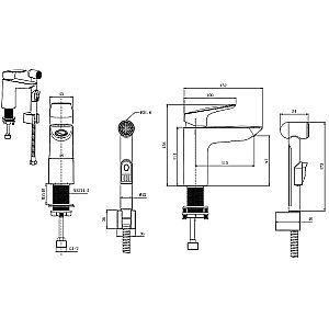 Смеситель для раковины Aquatek Вега AQ1012CR хром купить в интернет-магазине сантехники Sanbest
