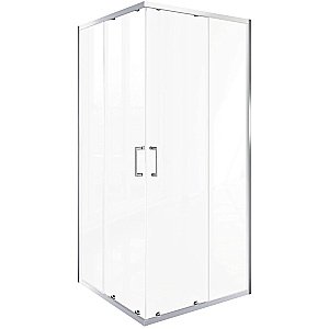 Душевой уголок Good Door Lite 80х80 ЛТ00004 стекло прозрачное/профиль хром купить в интернет-магазине Sanbest