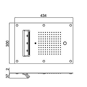 Верхний душ Carimali MyDream 23079XN/S-CRX купить в интернет-магазине сантехники Sanbest