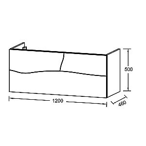 Тумба с раковиной Jacob Delafon Sherwood 120 дуб натуральный для ванной в интернет-магазине Sanbest