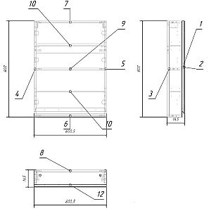 Зеркальный шкаф CERSANIT MODUO SB-LS-MOD60/Wh купить в интернет-магазине сантехники Sanbest