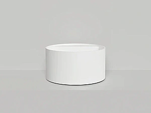Раковина накладная Salini ARMONIA ROUND TOP 02 S-Sense 130412TG 45 без отверстия под смеситель, белая купить в интернет-магазине Sanbest