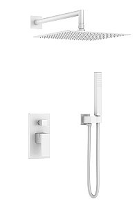 Душевая система Boheme Qubic 474-3-MW белая матовая купить в интернет-магазине сантехники Sanbest