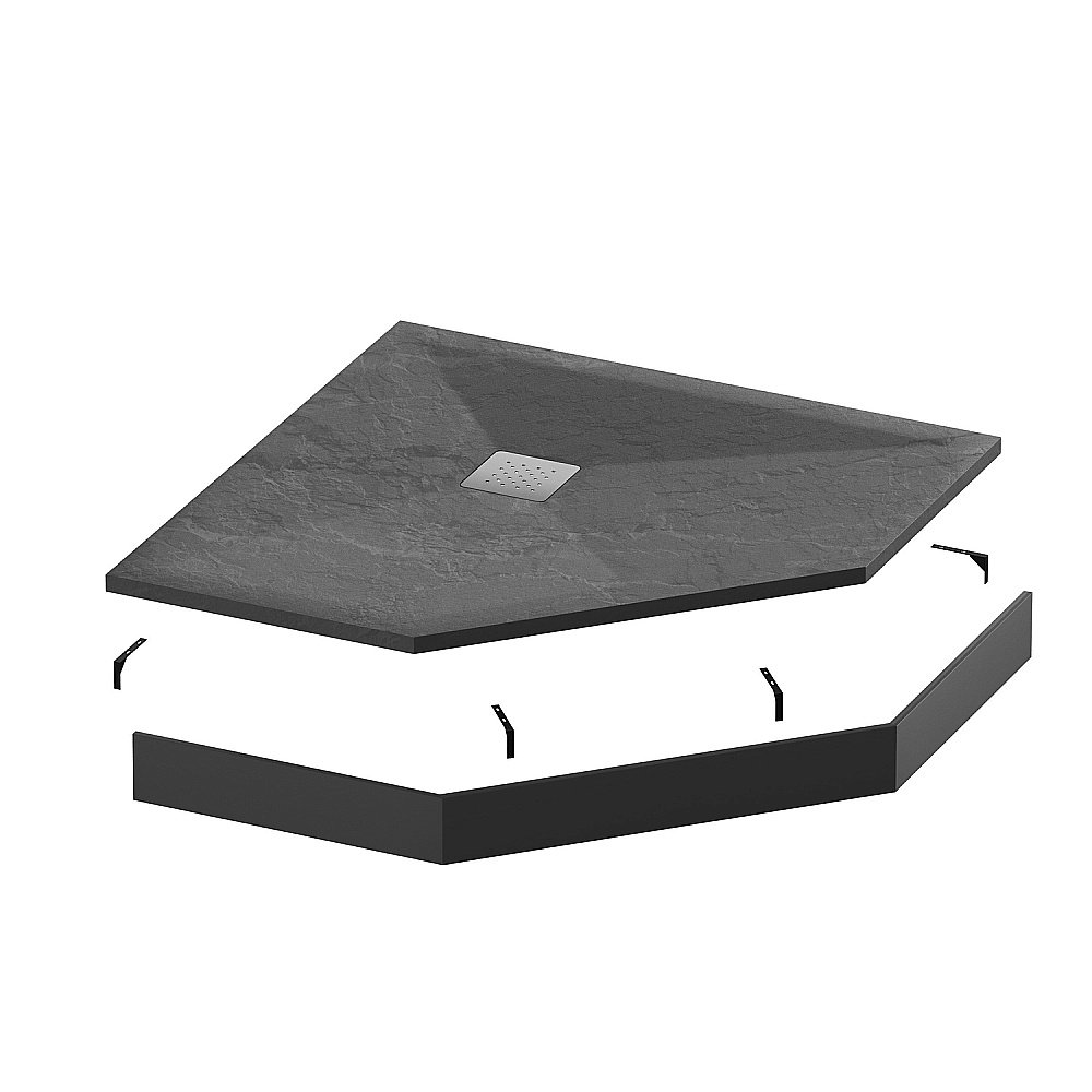 Душевой поддон Grossman STRONG 90x90 графит купить в интернет-магазине Sanbest